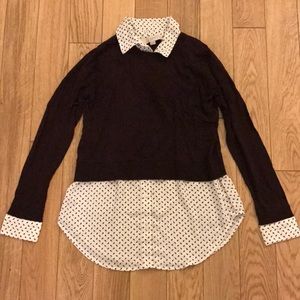 Loft Collared Shirt/Sweater